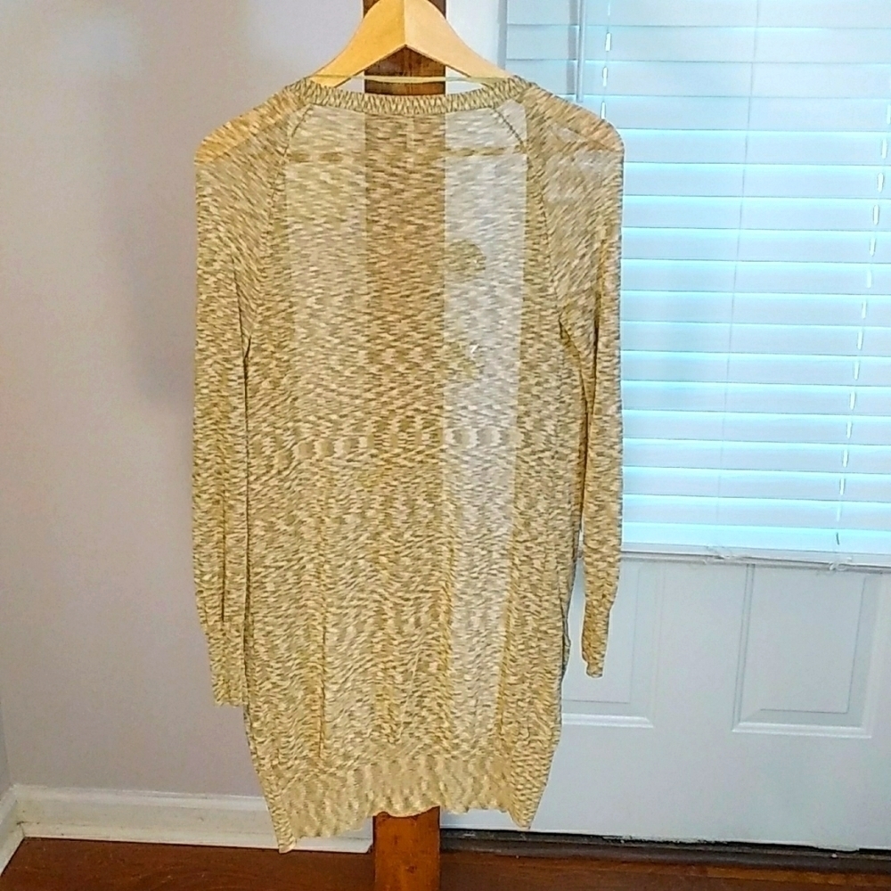 Free People Tan Boho Long Sleeves Front Buttons Closure Sweater Cardigan Size S - Picture 2 of 14